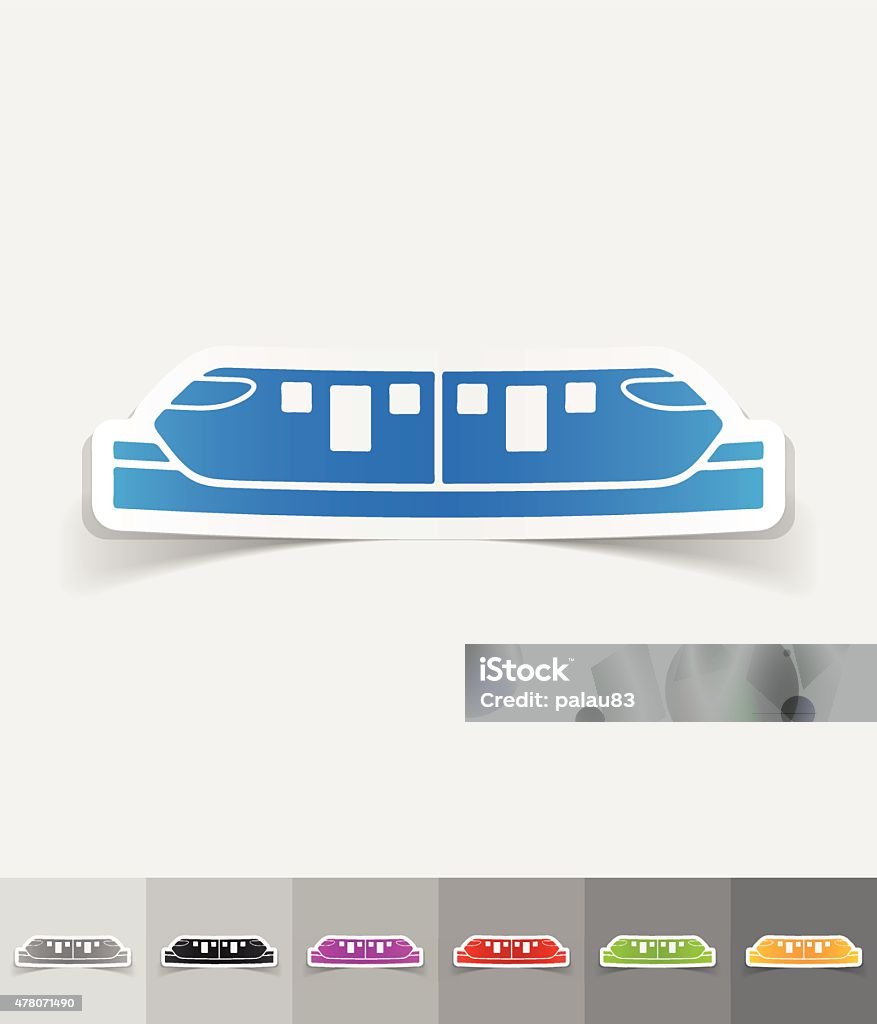 Train Element Design Realistic Design Element Monorail Train Stock Illustration - Download ...