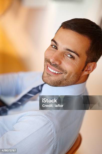 His Attitude Draws Clients In Stock Photo - Download Image Now - 30-39 Years, Adult, Adults Only