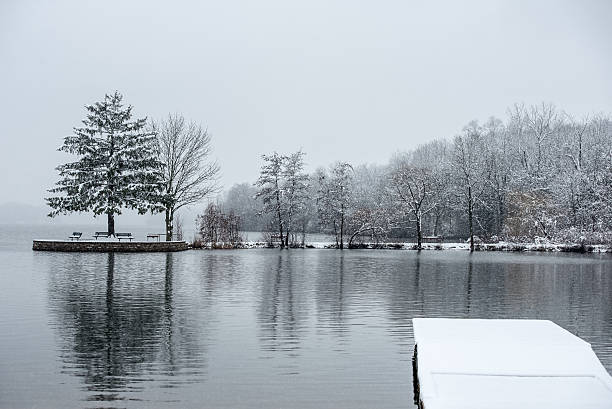 istock Snowy day at the lake 478076117