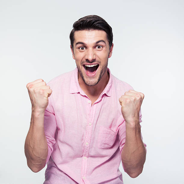 istock Happy businessman celebrating his success 478077254