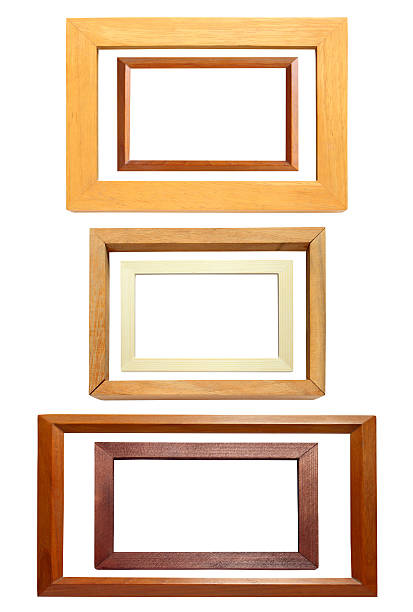 istock Collection of wooden frame isolated on white background 478080257
