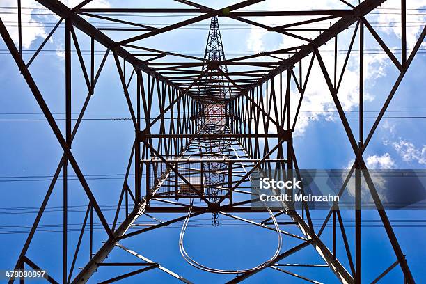 전기 타워 Blue Sky 강철에 대한 스톡 사진 및 기타 이미지 - 강철, 고압 전류 주의, 공학