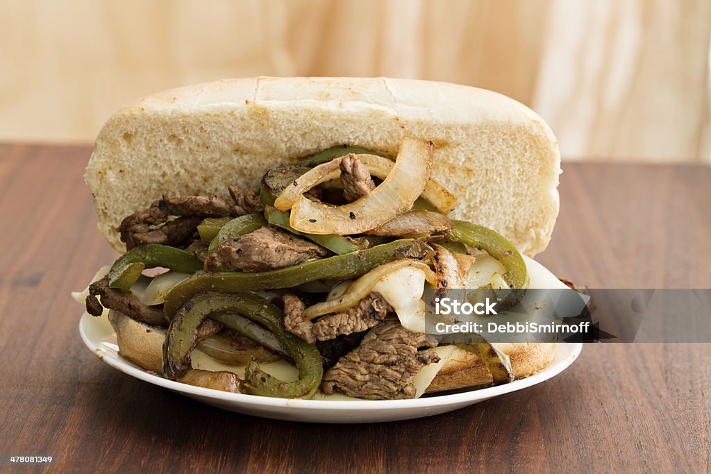 Philadelphia Steak Sandwich - Foto stock royalty-free di Alla griglia