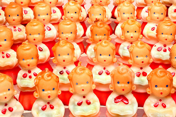 Antique christmas choir decorative candles.