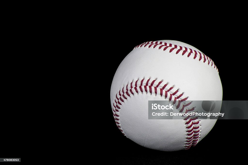 Cuir blanc de Baseball professionnel - Photo de Balle de baseball libre de droits