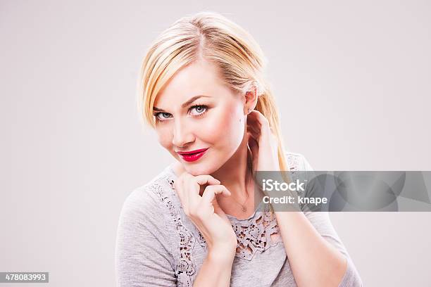 Simple Portrait Of Beautiful Woman Stock Photo - Download Image Now - 30-34 Years, 30-39 Years, Accessibility