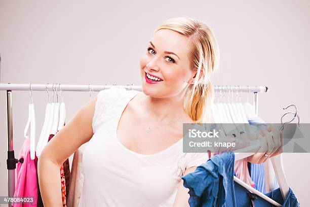 Woman With Clothes Stock Photo - Download Image Now - 30-34 Years, 30-39 Years, Accessibility