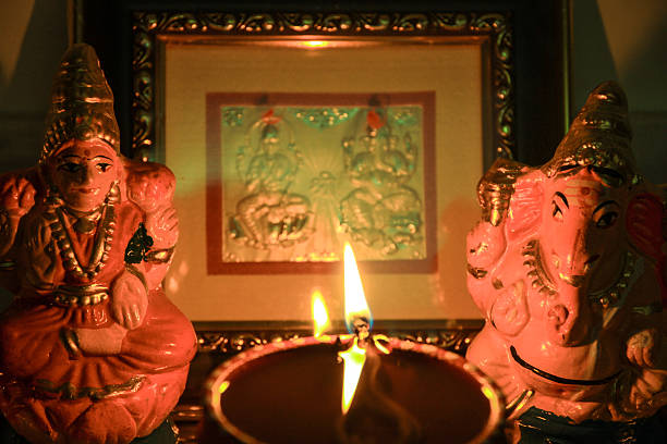 istock Indian Deities_Lakshmi Ganesha 478086148