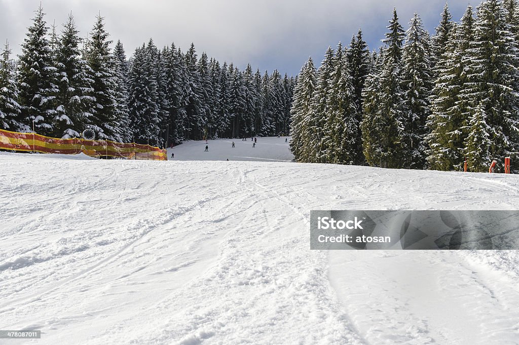 Ski Slope Ski Slope Austria, Dachstein Area Adventure Stock Photo