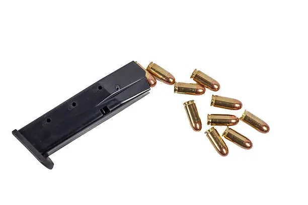 Photo of Pistol Magazine with Ammunition