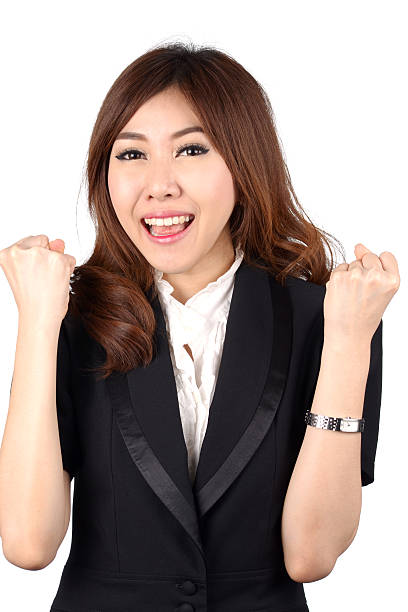 istock young asian businesswoman on white background 478089123