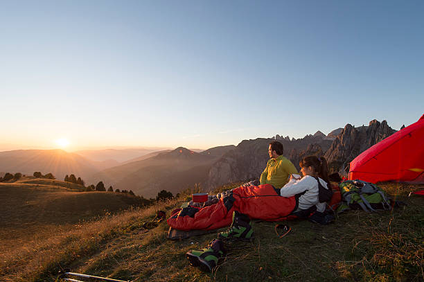 istock Sunrise from the camping tent 478090411