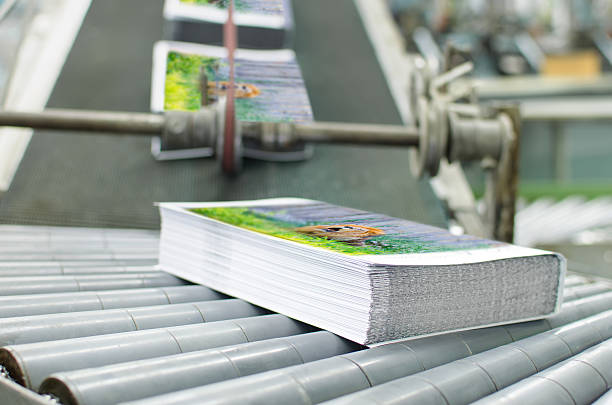 istock Book, magazine,  production line into press plant house 478090998