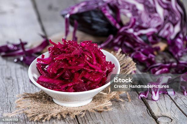 Fresh Made Red Coleslaw Stock Photo - Download Image Now - Appetizer, Backgrounds, Cabbage