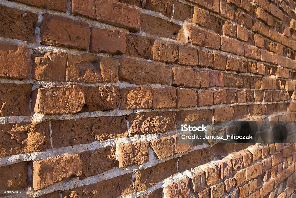 Resistiu a parede de tijolo antigo películas. - Foto de stock de Antigo royalty-free