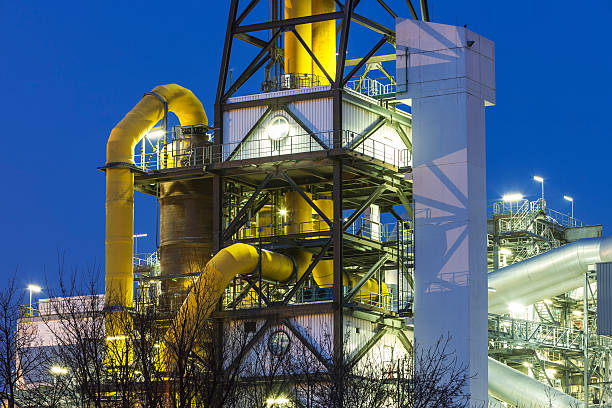 istock Industrial Plant Illuminated at Night 478094063