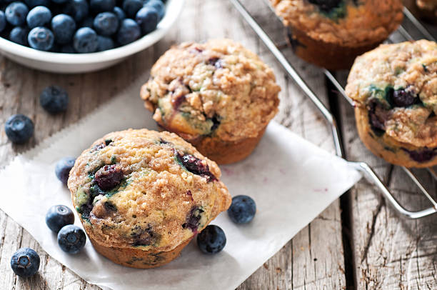 Blueberry Muffins stock photo