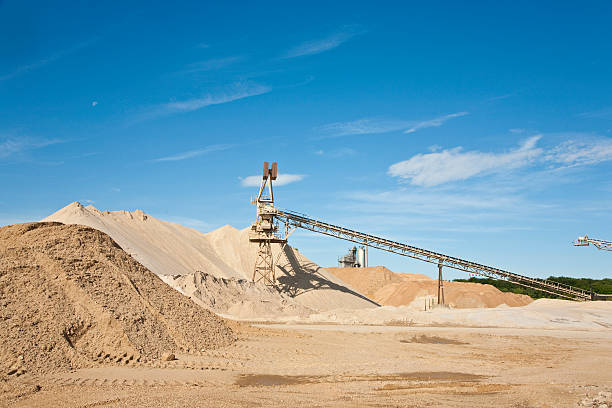 istock Conveyor on site at gravel pit 478095591