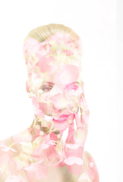 istock Double exposure portrait and flowers. 478097620