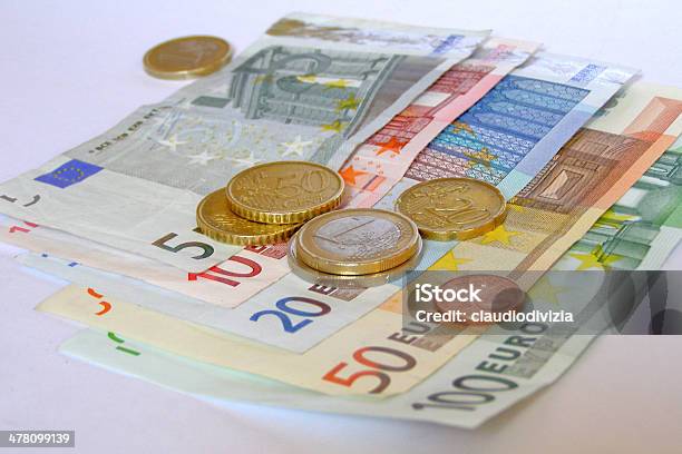 Euro Münze Und Beachten Sie Stockfoto und mehr Bilder von EU-Währung - EU-Währung, Fotografie, Geldmünze