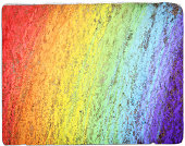 Rainbow Chalk Closeup