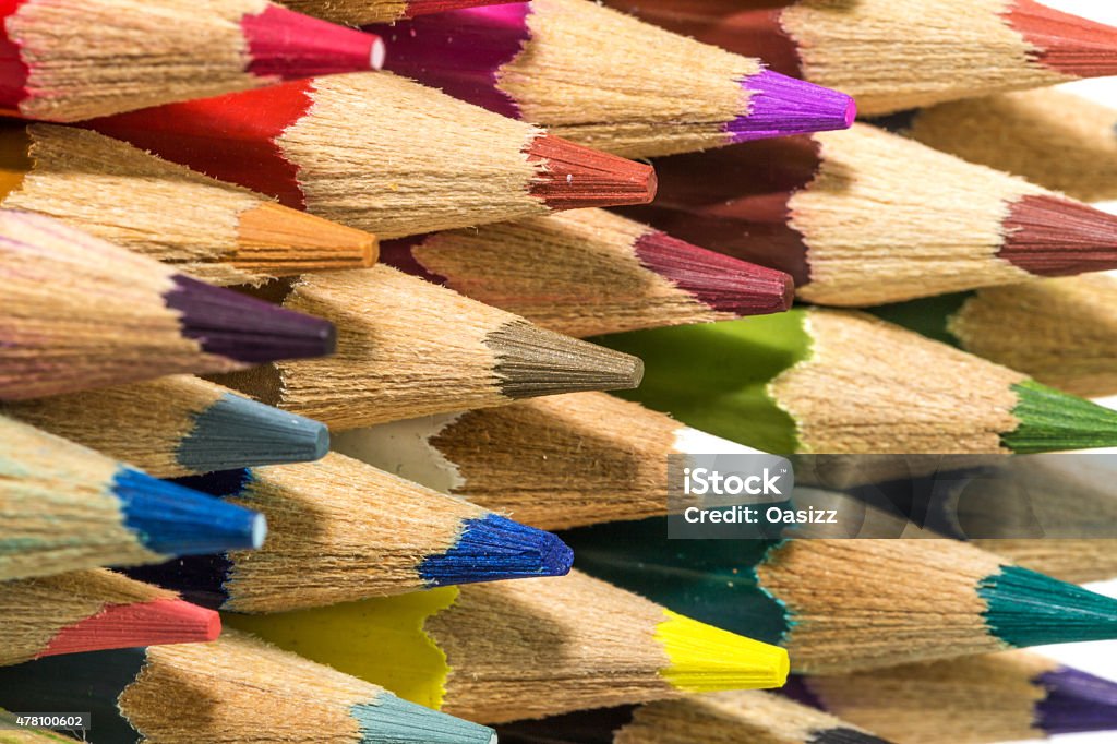 Colored pencil The wooden colored pencil. For drawing & coloring 2015 Stock Photo