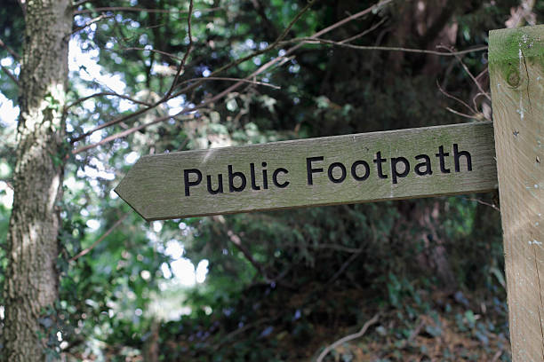 istock Public footpath notice North Downs Way Surrey Hills 478101565