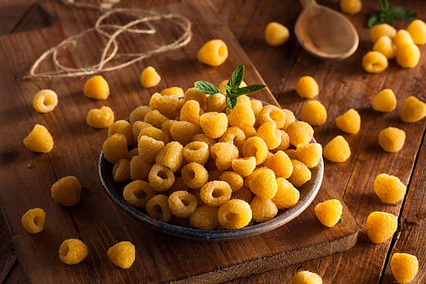 Raw Organic Yellow Raspberries