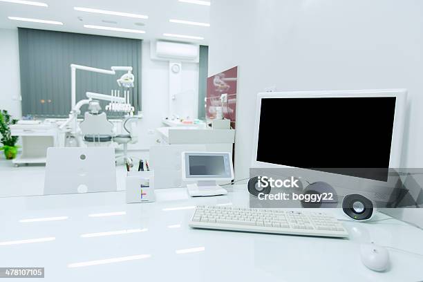 Dentist Office Stock Photo - Download Image Now - Clean, Computer, Computer Monitor