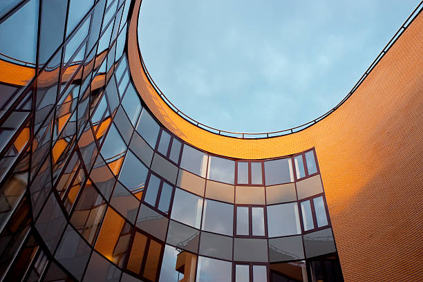 Facade of a modern building stock photo