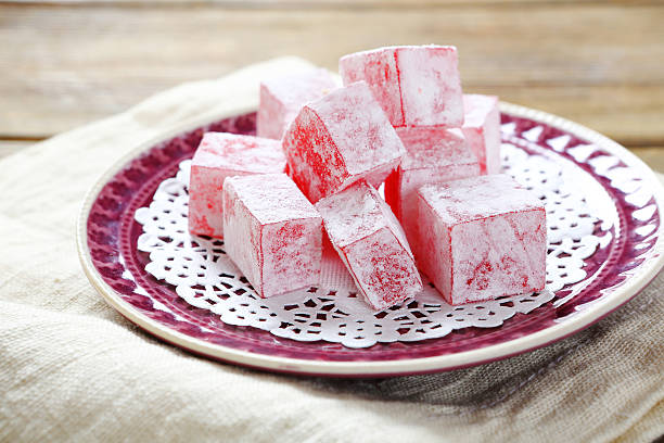 istock Sweetness  Turkish delight  on  plate 478107628