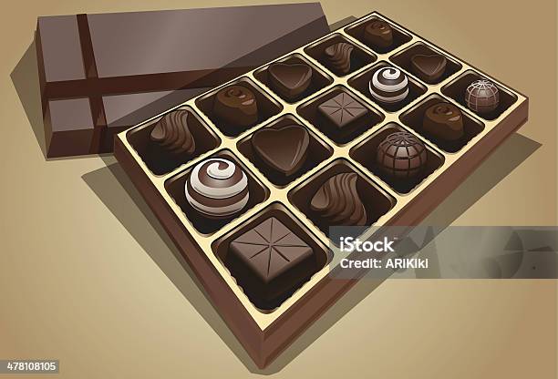 Coffret De Chocolat Vecteurs libres de droits et plus d'images vectorielles de Chocolat - Chocolat, Boîte, Cadeau