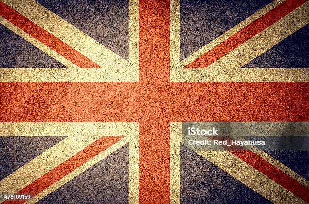 Grunge Flag Of England Stock Photo - Download Image Now - British Culture, British Flag, Brown