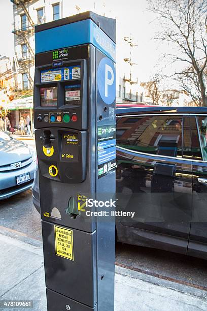 Pay By Phone Parking Meter Stock Photo - Download Image Now - Kiosk, Mobile Phone, Parking