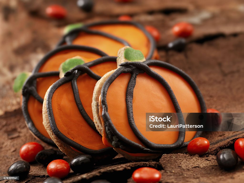 Divertido Dia das Bruxas'Cookies' - Royalty-free Abóbora-Menina - Cucúrbita Foto de stock