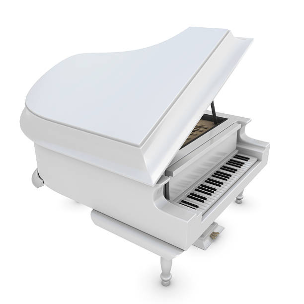 istock White grand piano on a white 478114040