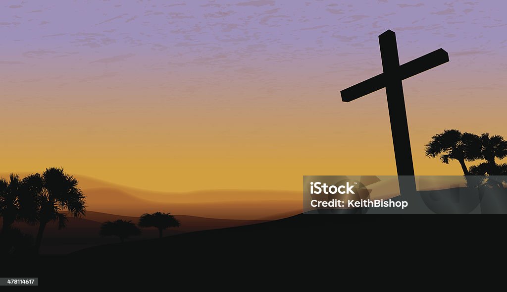 Christian Cross-Crucified - Royalty-free Cruz religiosa arte vetorial