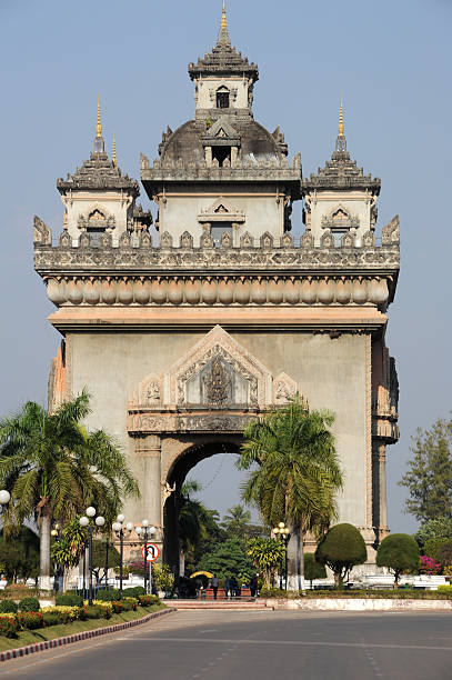 istock Patuxa arch at Vientiane 478115801