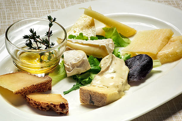 istock Gourmet Tasty Mixed Cheese Served on White Plate 478121042