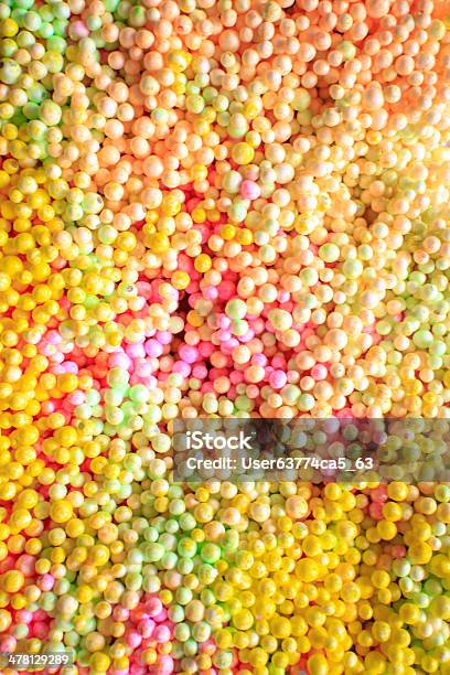 Colourful Polystyrene Foam Texture Background Stock Photo - Download Image Now - Backgrounds, Chemical Plant, Granule