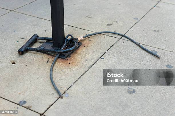 Bike Theft Stock Photo - Download Image Now - Bicycle Lock, Stealing - Crime, Bicycle