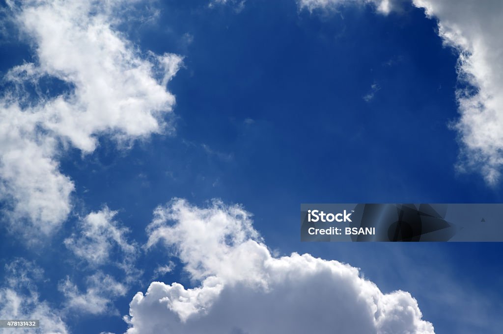 Blue sky with sunlight clouds Blue sky with sunlight clouds at nice day 2015 Stock Photo