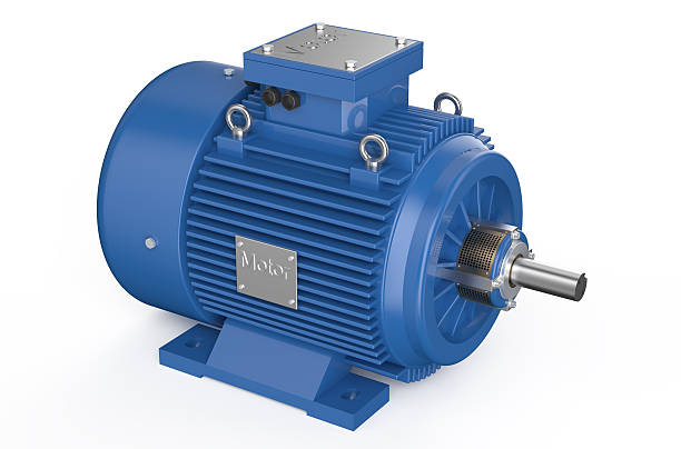 istock Blue industrial electric motor 478134576