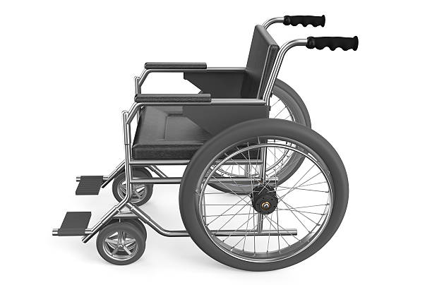 istock black empty wheelchair, view seat 478134690