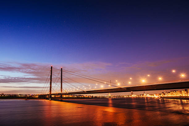 istock Night city landscape Dyusildorf. Media harbor. Germany. Soft lig 478134712