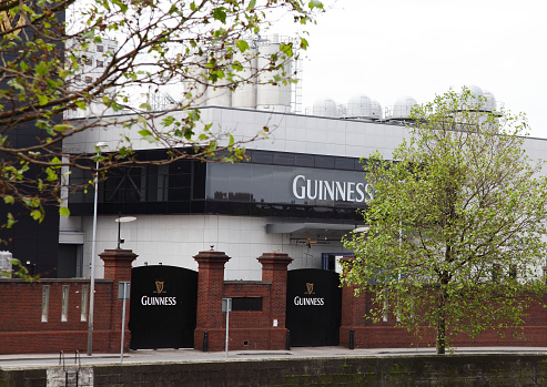 Dublin,Ireland-16th June 2015:Rear entrance to the offices at the Guinness factory in Dublin,Ireland