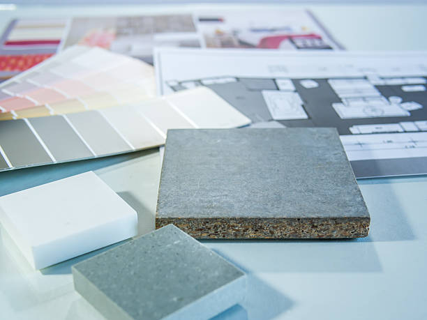 istock interior  color samples plan with   cement board and furniture p 478142231