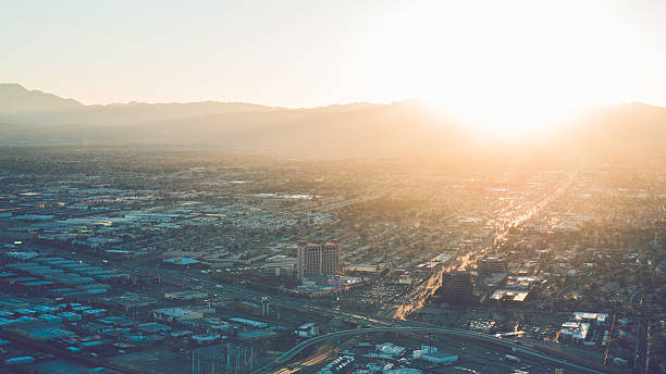 istock Las Vegas Sunset over Sahara Avenue 478142238