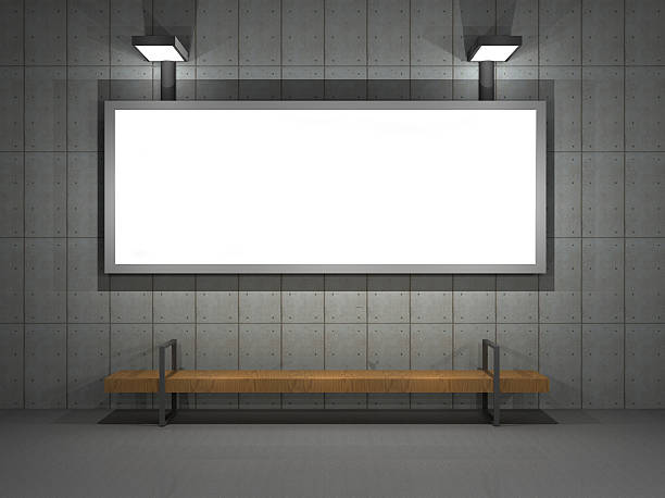 istock illustration of a blank advertisign sign at night 478143217