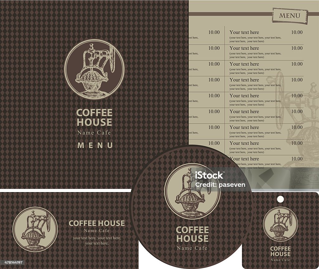 Café ensemble - clipart vectoriel de Café - Boisson libre de droits